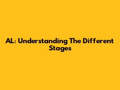 AL: Understanding The Different Stages