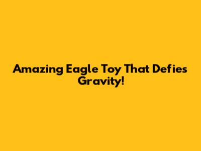 Amazing Eagle Toy That Defies Gravity!