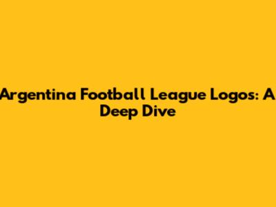 Argentina Football League Logos: A Deep Dive