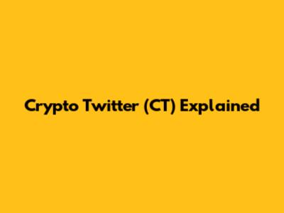 Crypto Twitter (CT) Explained