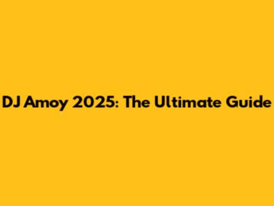 DJ Amoy 2025: The Ultimate Guide