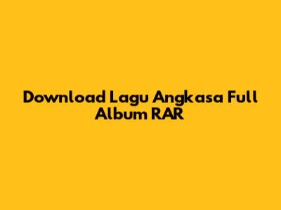 Download Lagu Angkasa Full Album RAR