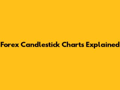 Forex Candlestick Charts Explained