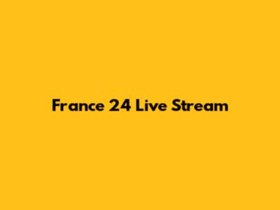 France 24 Live Stream