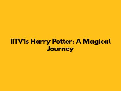 IITV1's Harry Potter: A Magical Journey