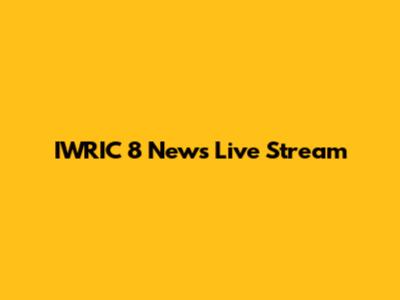 IWRIC 8 News Live Stream
