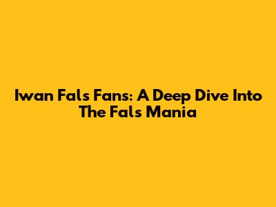 Iwan Fals Fans: A Deep Dive Into The Fals Mania