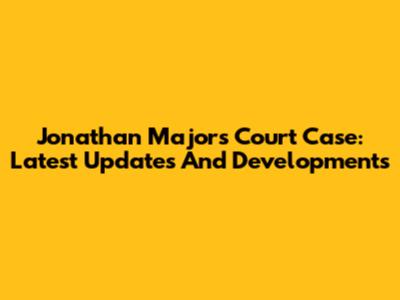 Jonathan Majors Court Case: Latest Updates And Developments