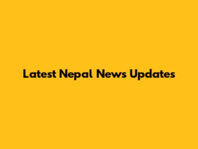 Latest Nepal News Updates