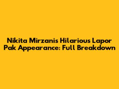 Nikita Mirzani's Hilarious 'Lapor Pak' Appearance: Full Breakdown