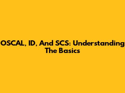 OSCAL, ID, And SCS: Understanding The Basics