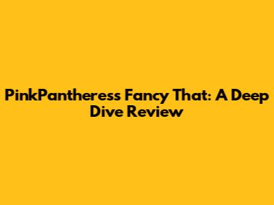 PinkPantheress 'Fancy That': A Deep Dive Review