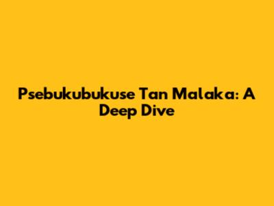 Psebukubukuse Tan Malaka: A Deep Dive