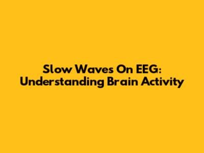 Slow Waves On EEG: Understanding Brain Activity