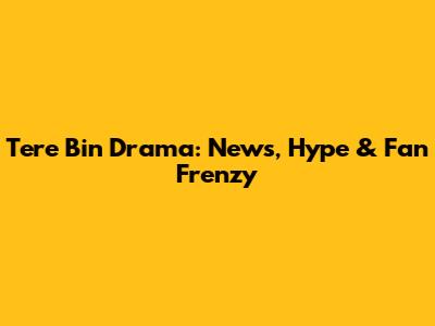Tere Bin Drama: News, Hype & Fan Frenzy