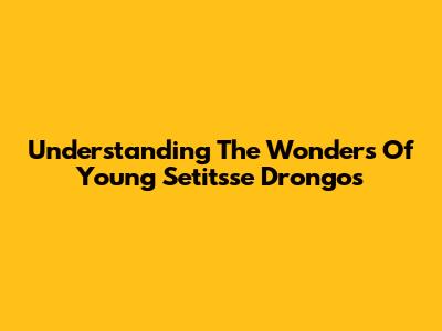 Understanding The Wonders Of Young Setitsse Drongos