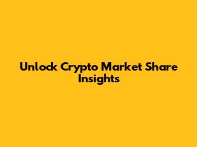 Unlock Crypto Market Share Insights