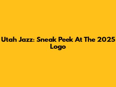 Utah Jazz: Sneak Peek At The 2025 Logo
